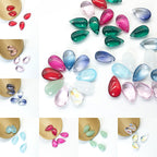 Czech Glass Beads Teardrop 7x13mm Glossy Petal Shape Vibrant Colors 100pcs