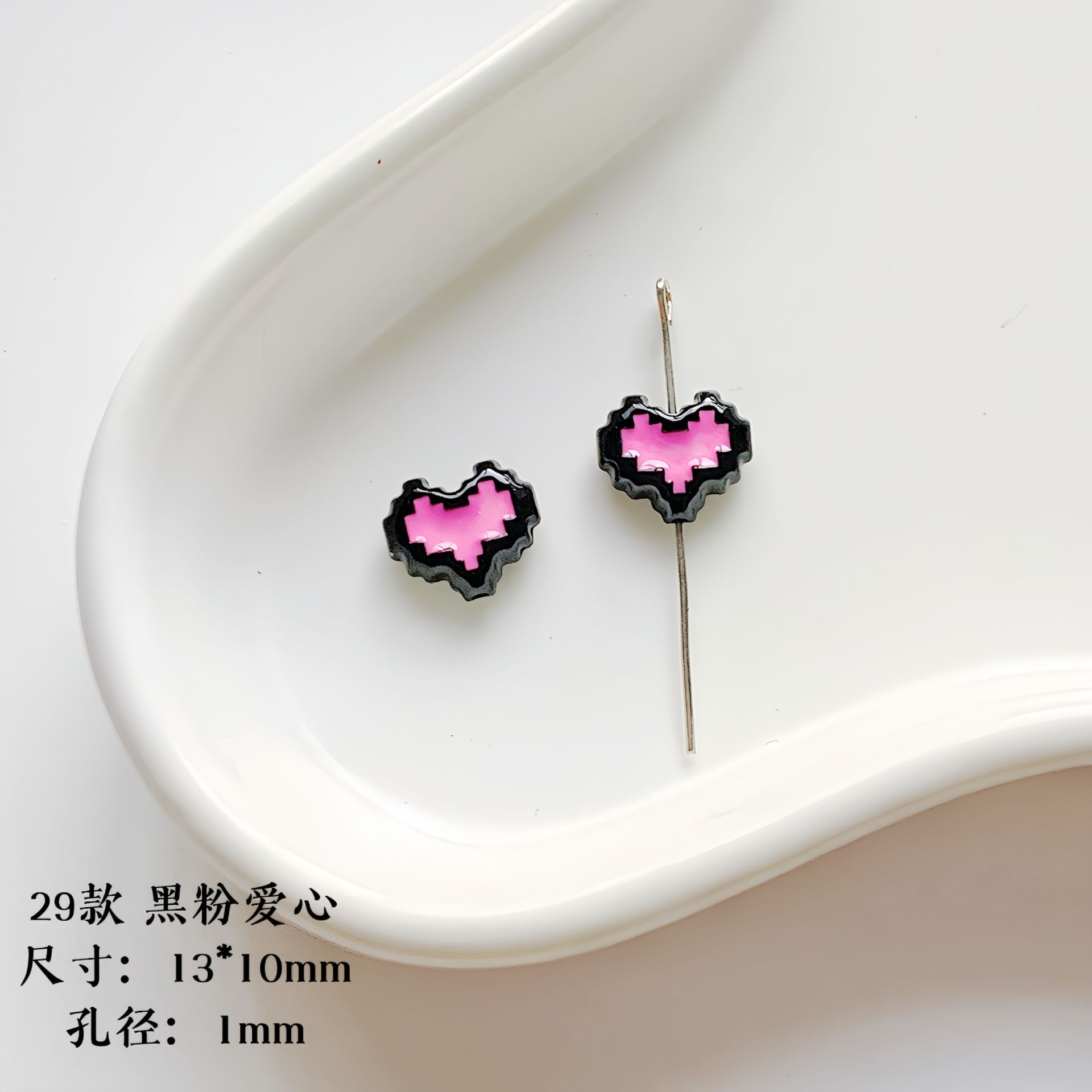 Christmas Enamel Alloy Metal Beads Festive Painted Designs 10pcs 24