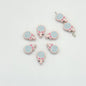Lollipop Metal Beads 12mm Painted Alloy 10pcs 7