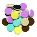 Silicone 3D Focal Beads Macaron Sandwich Cookies Textured Layers 20pcs 3
