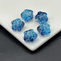 Meteor Crater Five-Pointed Star Glass Beads 14mm Transparent 100pcs 4