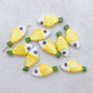 Hand Painted Fish Ceramic Beads 29mm Spotted Colorful 5pcs 10