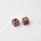 Colorful Smiley Square Acrylic Beads 9mm Enamel Glossy 20pcs 10
