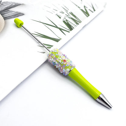 Beadable Pen Resin Sequin Petal Cluster Vibrant Colors 17