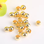 Brass Round Metal Beads 4/5mm Smooth Large Hole 100pcs