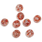 Shimmer Glitter Filled Resin Beads 16mm Round Autumn Leaf 50pcs 9