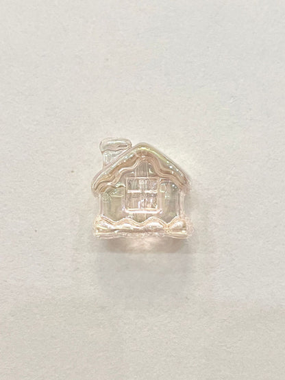 Transparent Snow House Acrylic Beads 20mm Assorted Colors 10pcs 11