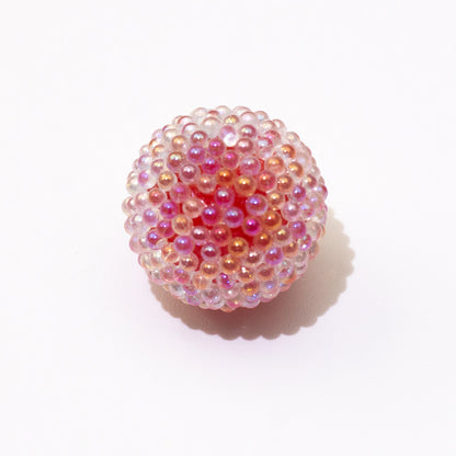 Opaque Bubblegum Beads 15-19mm Macaron Textured Raised Dots 10pcs 10