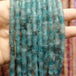 Transparent Bamboo Shape Glass Beads 6x12mm Glossy Finish 5 Strands 25
