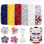 Heishi Clay Beads 6mm Multicolor Smooth Matte Polymer 1box 12
