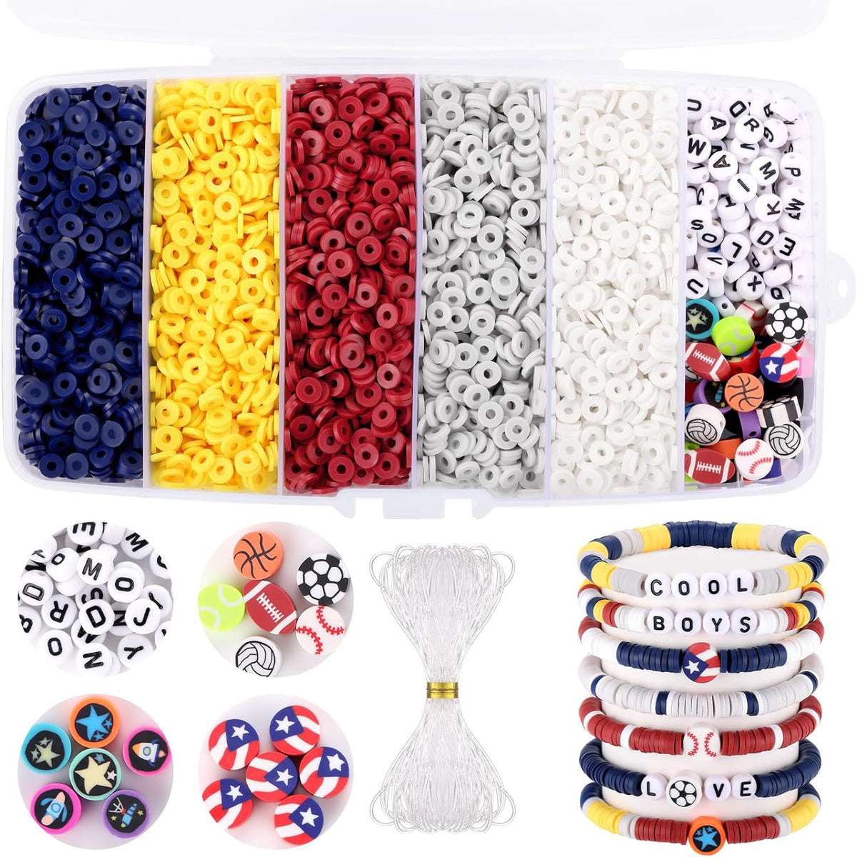 Heishi Clay Beads 6mm Multicolor Smooth Matte Polymer 1box 12