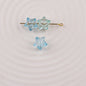 Frosted Small Star Acrylic Beads 11mm Transparent Jelly Color 50pcs 6