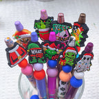 Silicone Focal Beads Christmas Series Assorted Holiday Designs 20pcs 2