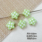Star and Heart Metal Beads 13mm Baking Painted Houndstooth 10pcs 9