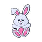 Silicone Focal Beads Easter Bunny Sitting with Easter Egg Basket 20pcs 6