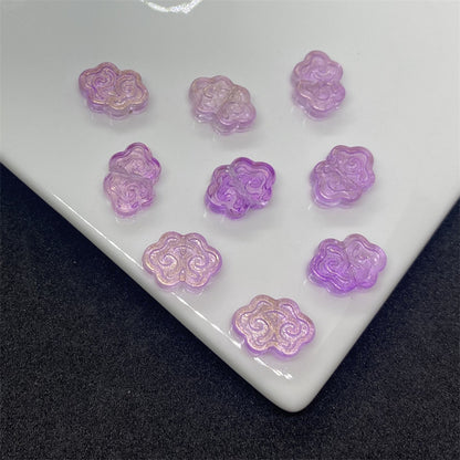 Czech Glass Beads Auspicious Clouds 9 13mm Pastel Translucent 100pcs 16