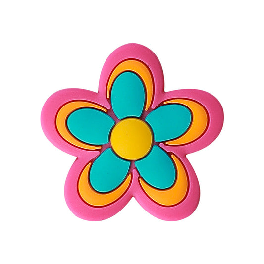 Silicone Focal Beads Flower Children Smiling Face Positive Energy 20pcs 4