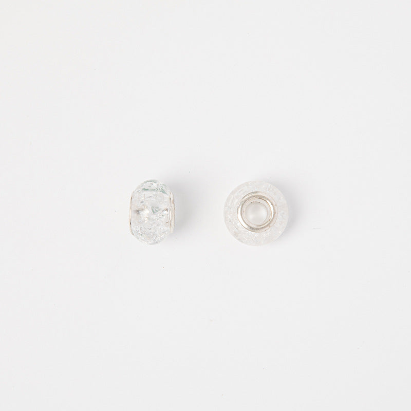 Acrylic Spacer Beads 14mm Crackle Large Hole 50pcs 5
