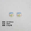 Plating Chiikawa Series Resin Beads Glossy Pastel Colors 20pcs 6