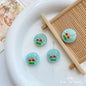 Forest Series Gilded Lampwork Glass Beads Nature Inspired Vintage 10pcs 11