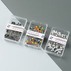 Positioning Sewing Needles Stainless Steel Colorful Glass Heads 6 Boxes 4