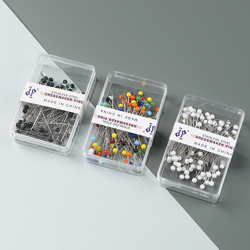 Positioning Sewing Needles Stainless Steel Colorful Glass Heads 6 Boxes 4