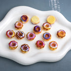 Plating Caramel-Glazed Donut Resin Beads 18mm 10pcs 3