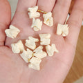 Vintage Imitation Snake Bone Resin Beads 11mm Creamy Off White 30pcs 3