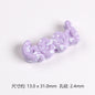 Painted Plate Acrylic Beads 31mm Splash Ink Good Word 20pcs 6