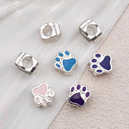 Bear Paw Metal Beads 10mm Enamel Zinc Alloy 20pcs 2