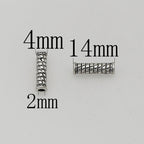 Tube Metal Beads 14mm Tibetan Silver Tone Cabled Pattern 1pc 6