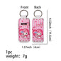 Neoprene Chapstick Holder Keychain Sanri Pattern Kawaii Animal 3pcs 13