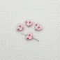 Heart Metal Beads 12mm Baking Painted Puzzle Pattern Enamel 10pcs 12