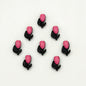 Tulip Metal Beads 14mm Two-Color Baking Painted Alloy 10pcs 17