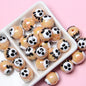 Hand Painted Bear Acrylic Beads 16mm Glossy Single Piece 3