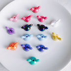 UV Plating Mickey Acrylic Bead Caps 18mm Glossy Mixed Colors 20pcs 4
