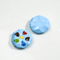 Painted Cookies Acrylic Beads 25mm Colorful Baking Design 50pcs 18