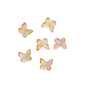 Czech Glass Butterfly Beads 11mm Translucent Pastel Gold Foil 10pcs 7