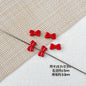 Baking Painted Christmas Tree and Bells Metal Beads 20pcs Festive Colors 10