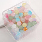 Crackle Glass Beads 10mm Gradient Pastel Colors 60pcs 6