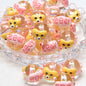 Hand Painted Duckling Cartoon Acrylic Beads 18mm 1pc 10