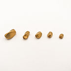 Brass Irregular Rectangular Metal Beads Torsion Twist 100pcs 3