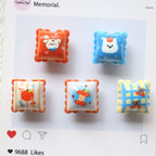 Cute Puppy Square Acrylic Beads 19mm Colorful Mixed 20pcs 2