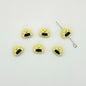 Japanese Rice Ball Metal Beads 8*10mm Enamel Painted Alloy 10pcs 10