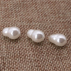 Iridescent Hoist Shaped Acrylic Beads 15x10mm Pearl Finish 150pcs 2
