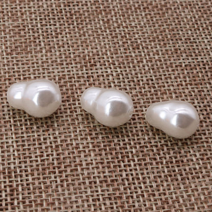 Iridescent Hoist Shaped Acrylic Beads 15x10mm Pearl Finish 150pcs 2