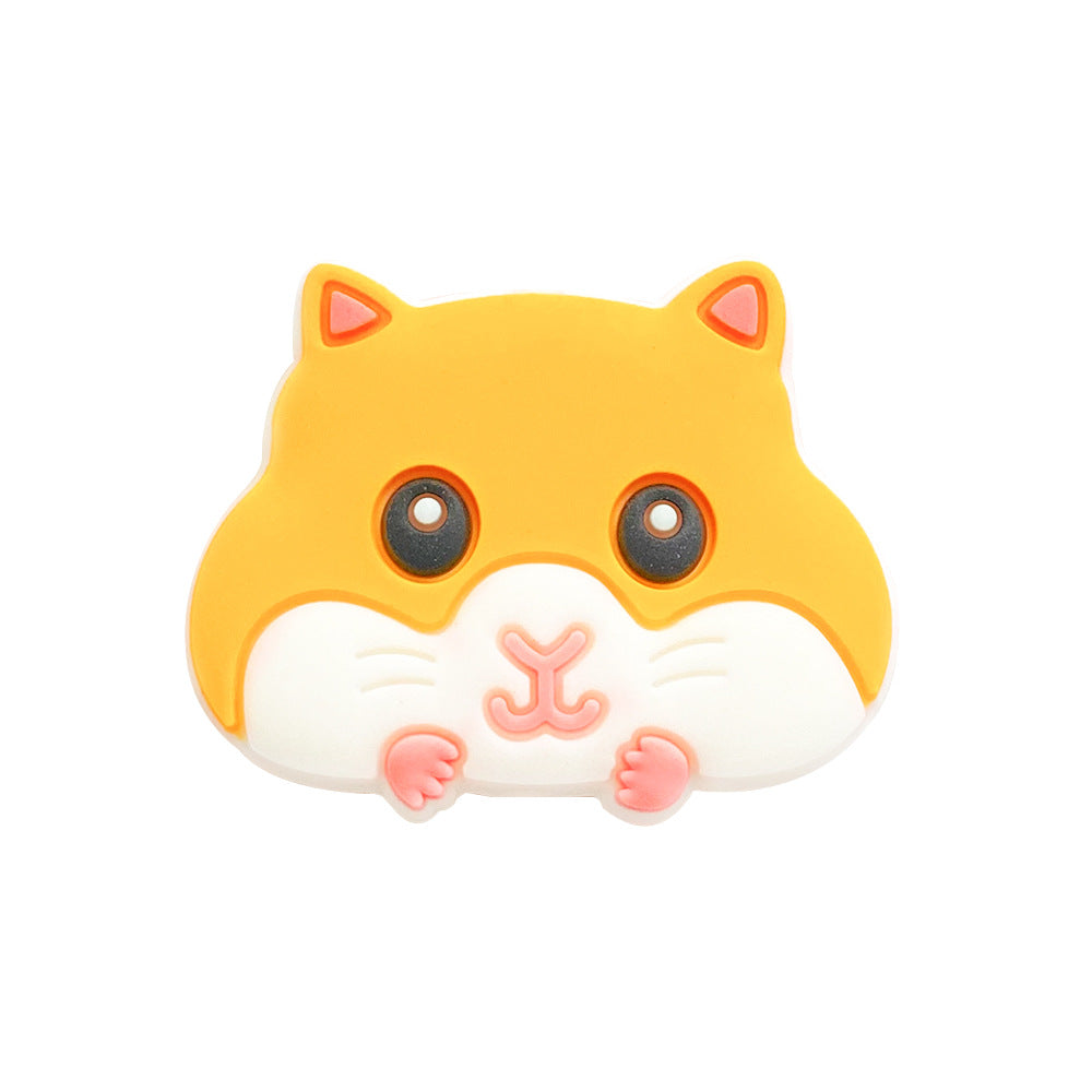 Silicone Focal Beads Hamster Cheeks and Paws Pastel Colors 20pcs