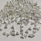 Tiny Triangular Acrylic Beads 4mm Silvery Spacer CCB Plastic 1000pcs 4