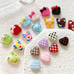 Candy Clown Metal Beads Colorful Painted Alloy 10pcs