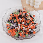 Halloween Ghost Clay Beads Polymer Festive Mix 100pcs 3